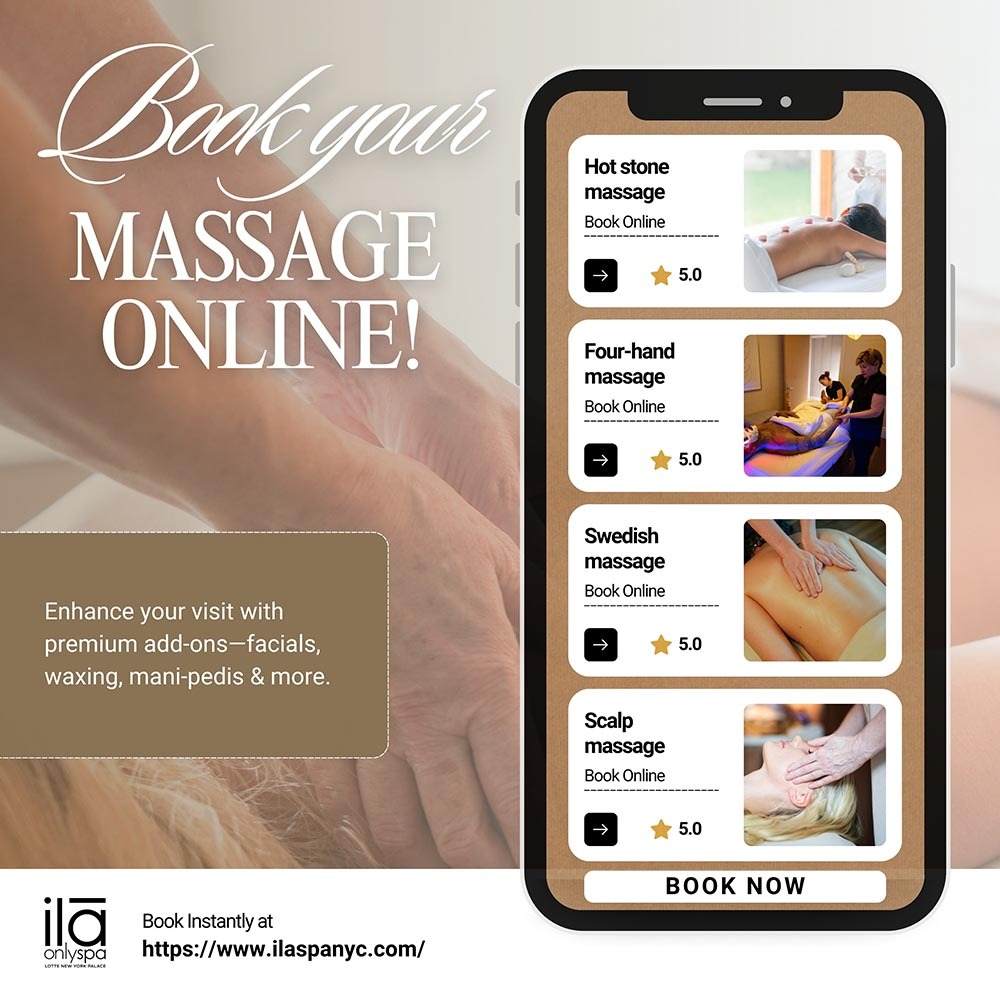 Book Massage Online in NYC