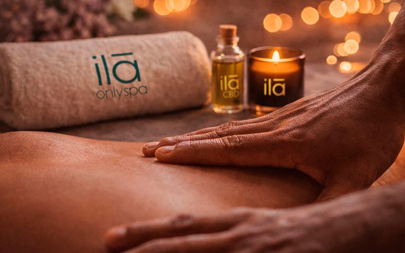 CBD Massage Oil Application Manhattan Ila Only Spa NYC