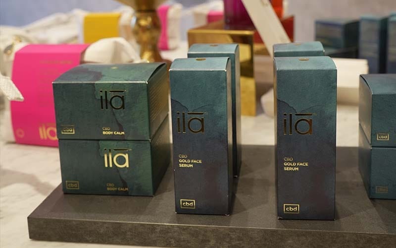 ila CBD spa skincare products used for therapeutic CBD massage treatments at ila Only Spa in Midtown Manhattan New York