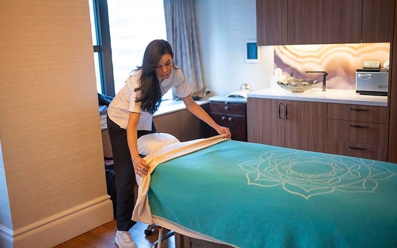 Healing Massage Spa Room Ambience Midtown Manhattan