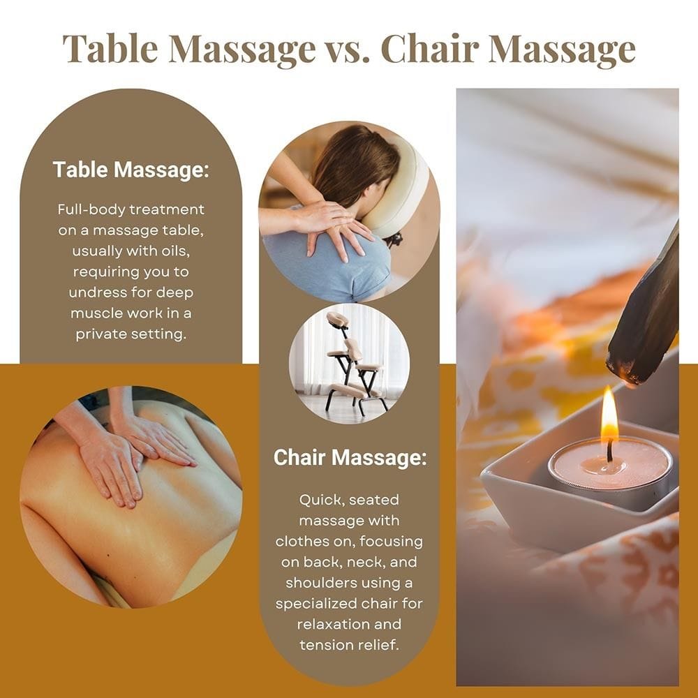 Table Massage vs Chair Massage