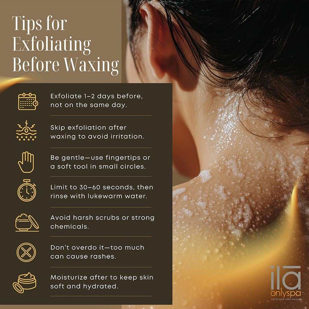Tips For Exfoliating Before Waxing