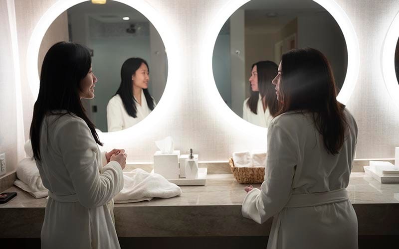 Vanity Room Mirror Area ILA Only Spa Midtown NYC