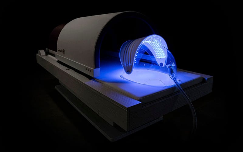 Blue LED Light Therapy Detox Technology Wellness Bed ILA Spa Midtown NYC