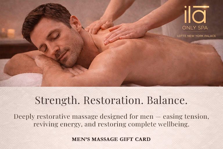 Mens Massage Gift Card Ila Only Spa Luxury Mens Massage Gift Midtown NYC