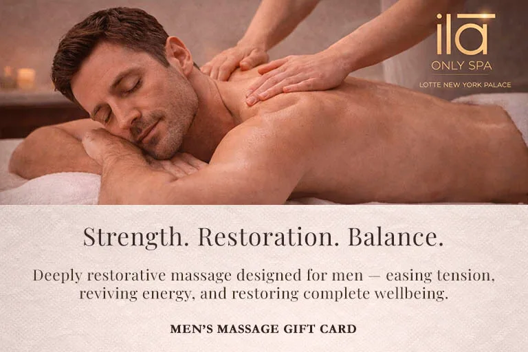 Mens Massage Gift Card Ila Only Spa Luxury Mens Massage Gift Midtown NYC