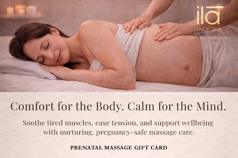 Prenatal Massage Gift Card Ila Only Spa Luxury Prenatal Massage Gift Midtown NYC