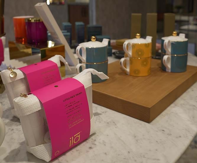 Luxury spa gift items and wellness products at ila Only Spa in Midtown Manhattan NYC