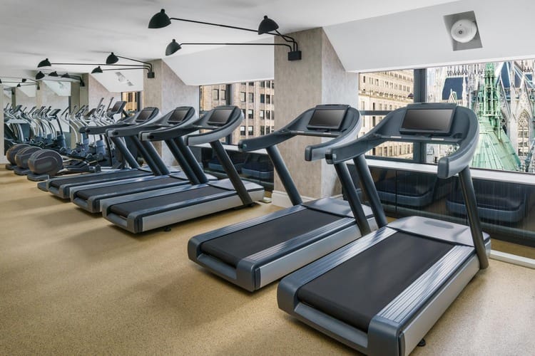fitness center treadmill