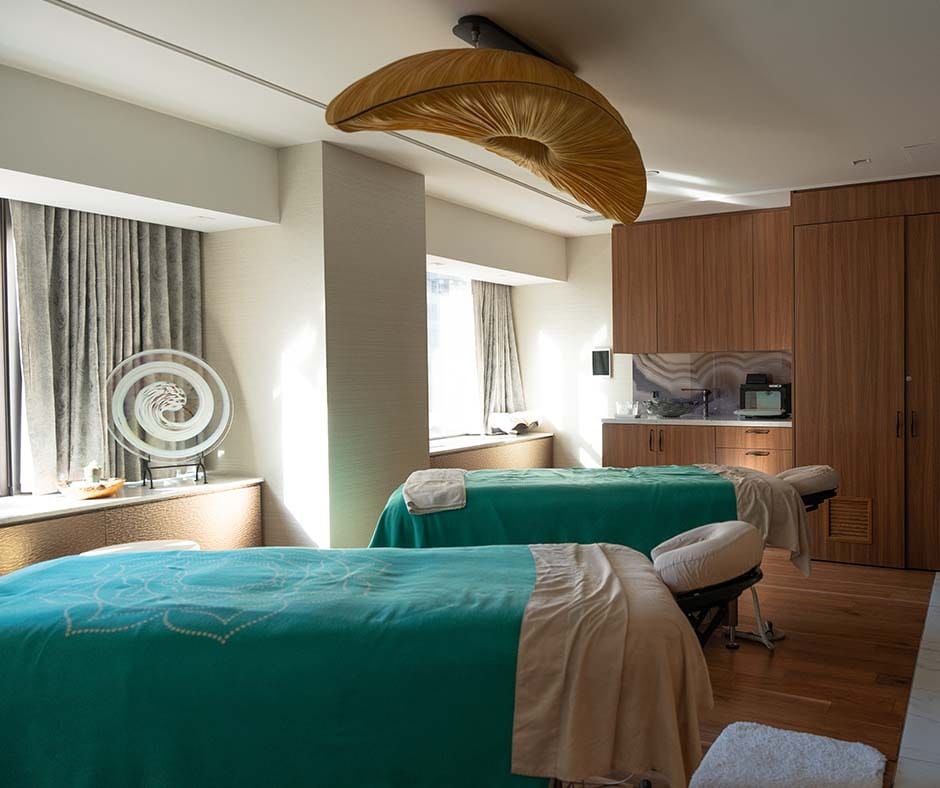 Massage treatment room at ila Only Spa in New York City