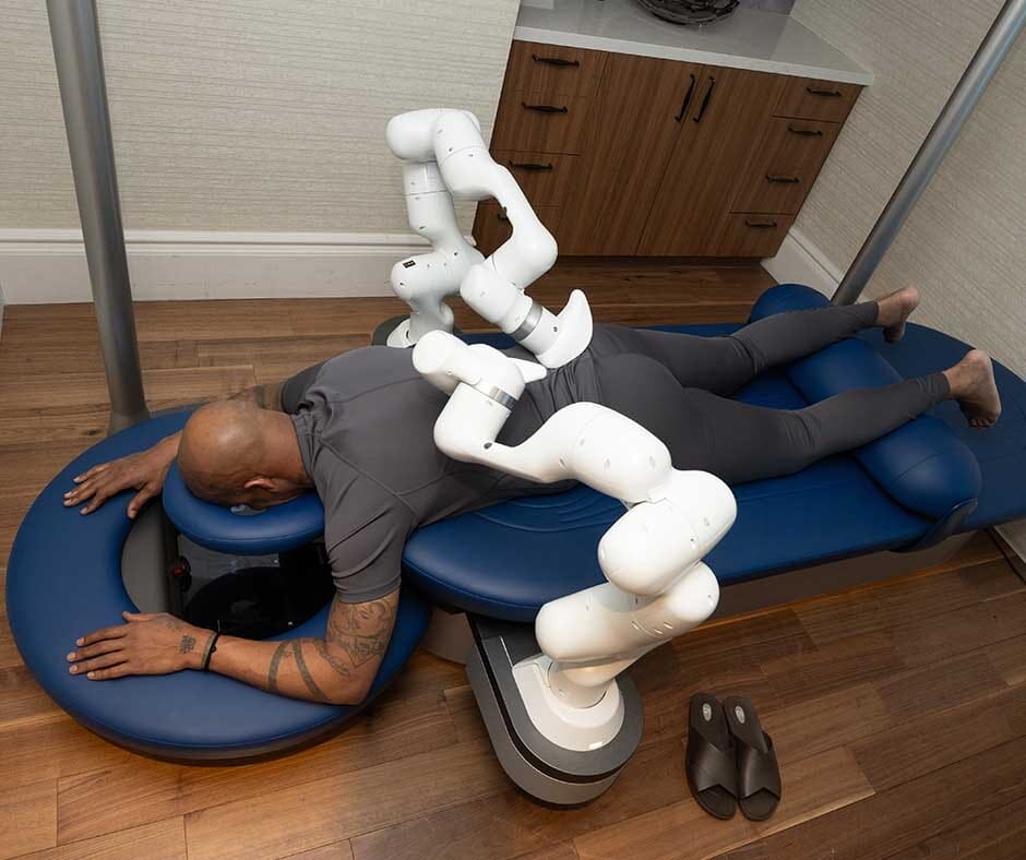 Man receiving a recovery-focused body treatment at ila Only Spa in New York City