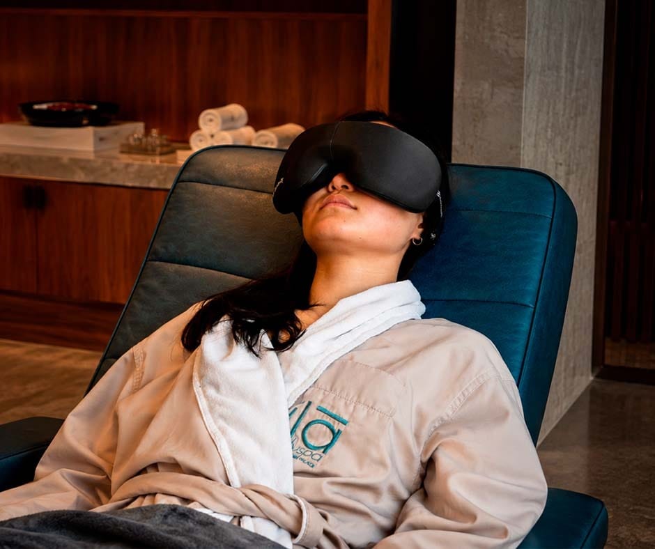 Guest receiving PEMF therapy at ila Only Spa in New York City