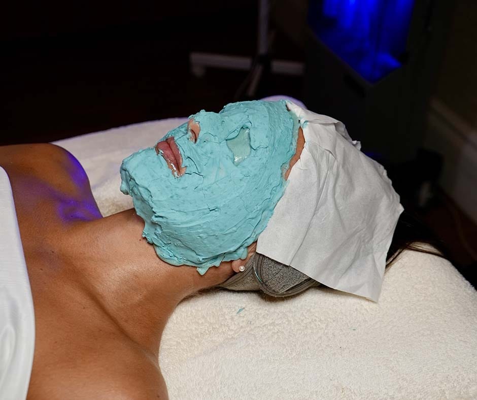 Professional facial cleansing and mask treatment at ila Only Spa in New York City